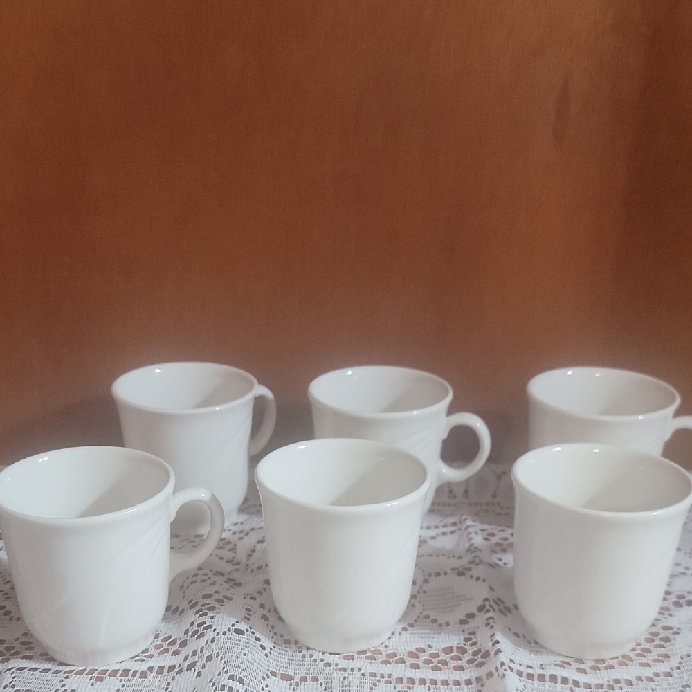 Vintage Syracuse China Corp. Coffee/Tea Cups Set Of 6 Restaurant Ware